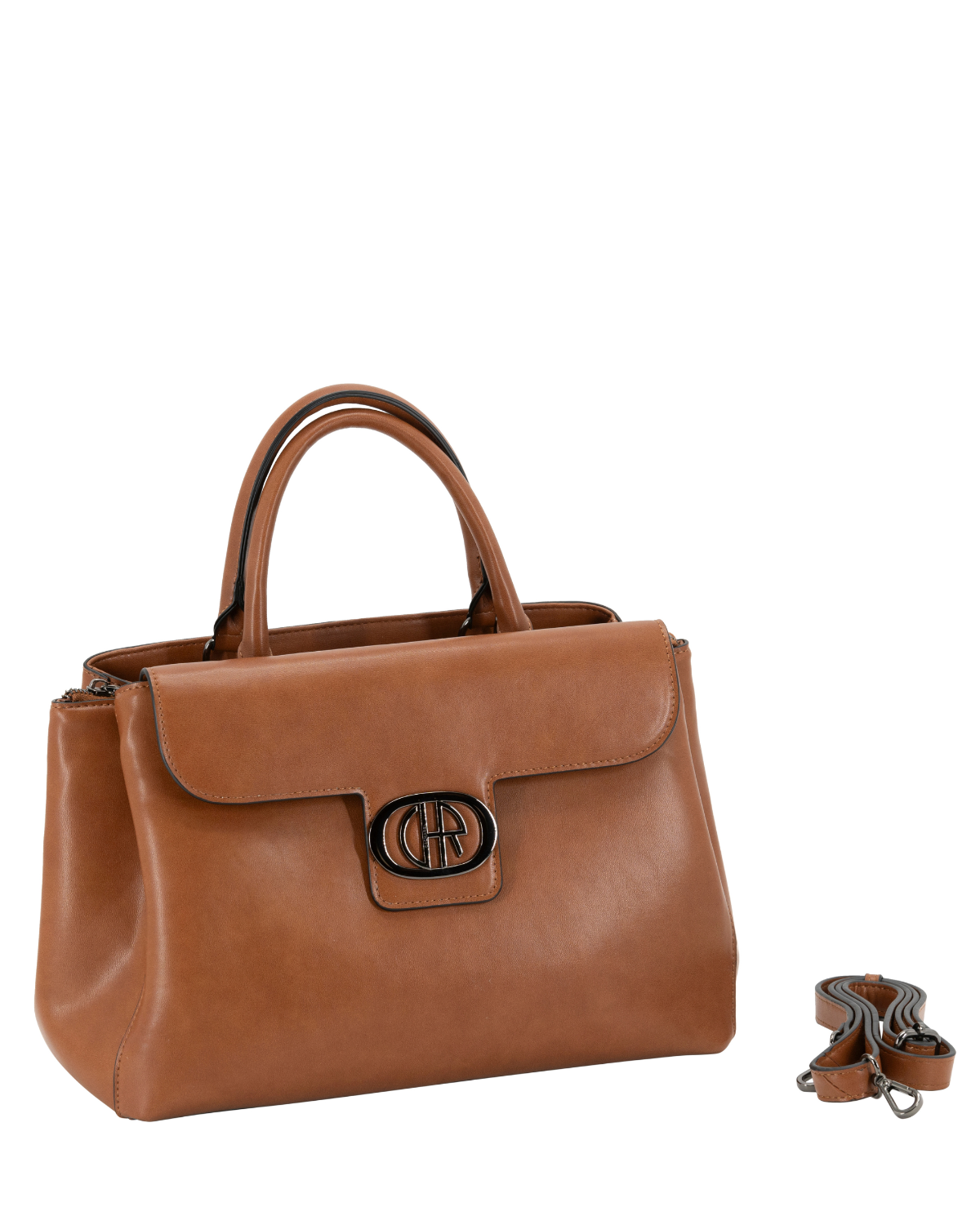 Bolso Maxi Shopper Cuero tres compatimentos